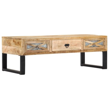 vidaXL Τραπεζάκι Σαλονιού 110x50x38cm από Μασίφ Ξύλο Μάνγκο 1 τεμ.