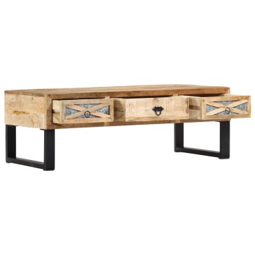 vidaXL Τραπεζάκι Σαλονιού 110x50x38cm από Μασίφ Ξύλο Μάνγκο 1 τεμ.