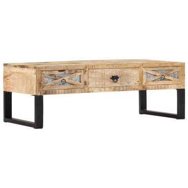 vidaXL Τραπεζάκι Σαλονιού 110x50x38cm από Μασίφ Ξύλο Μάνγκο 1 τεμ.
