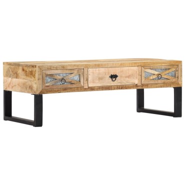 vidaXL Τραπεζάκι Σαλονιού 110x50x38cm από Μασίφ Ξύλο Μάνγκο 1 τεμ.