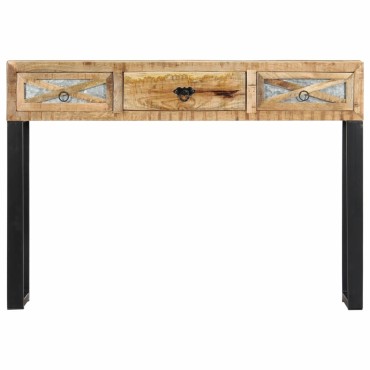 vidaXL Τραπέζι Κονσόλα 110x30x76cm από Μασίφ Ξύλο Μάνγκο 1 τεμ.