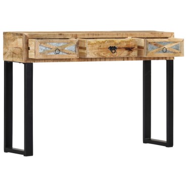 vidaXL Τραπέζι Κονσόλα 110x30x76cm από Μασίφ Ξύλο Μάνγκο 1 τεμ.