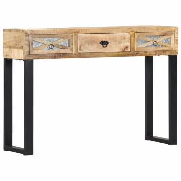vidaXL Τραπέζι Κονσόλα 110x30x76cm από Μασίφ Ξύλο Μάνγκο 1 τεμ.