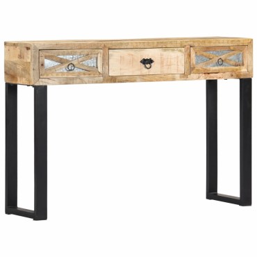 vidaXL Τραπέζι Κονσόλα 110x30x76cm από Μασίφ Ξύλο Μάνγκο 1 τεμ.