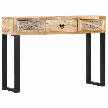 vidaXL Τραπέζι Κονσόλα 110x30x76cm από Μασίφ Ξύλο Μάνγκο 1 τεμ.