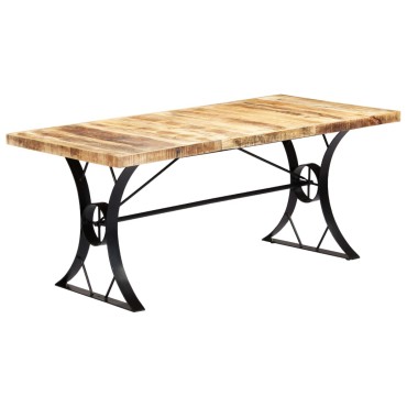 vidaXL Τραπεζαρία 180x90x76cm από Μασίφ Ξύλο Μάνγκο 1 τεμ.