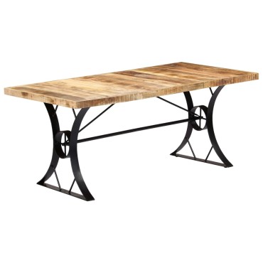 vidaXL Τραπεζαρία 180x90x76cm από Μασίφ Ξύλο Μάνγκο 1 τεμ.