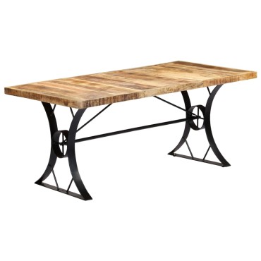 vidaXL Τραπεζαρία 180x90x76cm από Μασίφ Ξύλο Μάνγκο 1 τεμ.