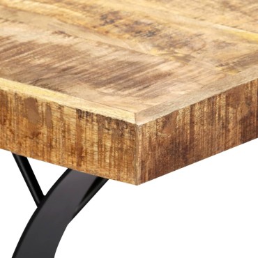 vidaXL Τραπεζαρία 180x90x76cm από Μασίφ Ξύλο Μάνγκο 1 τεμ.