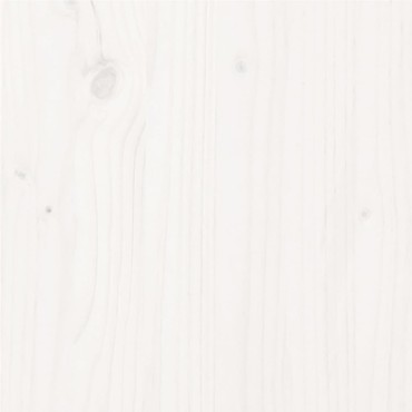 vidaXL Πλαίσιο Κρεβατιού Λευκό 90x200cm από Μασίφ Ξύλο Πεύκου 1 τεμ. - Μονό