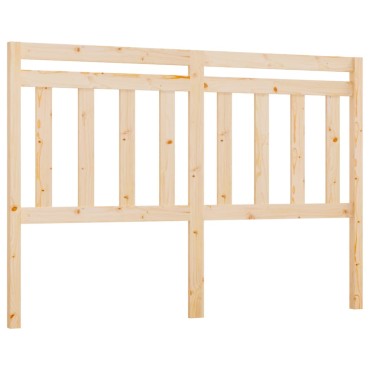vidaXL Κεφαλάρι Κρεβατιού 126x4x100cm από Μασίφ Ξύλο Πεύκου 1 τεμ.