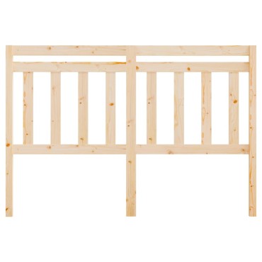 vidaXL Κεφαλάρι Κρεβατιού 126x4x100cm από Μασίφ Ξύλο Πεύκου 1 τεμ.