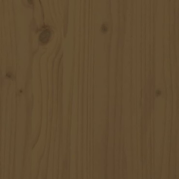 vidaXL Κεφαλάρι Κρεβατιού Μελί 146x4x100cm από Μασίφ Ξύλο Πεύκου 1 τεμ.