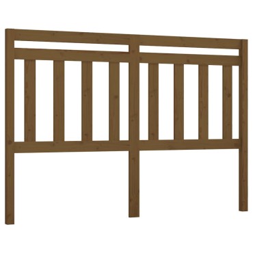 vidaXL Κεφαλάρι Κρεβατιού Μελί 166x4x100cm από Μασίφ Ξύλο Πεύκου 1 τεμ.