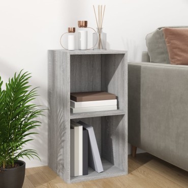 vidaXL Έπιπλο Δίσκων Βινυλίου Γκρι Sonoma 71x34x36cm Επεξεργ. Ξύλο 1 τεμ.