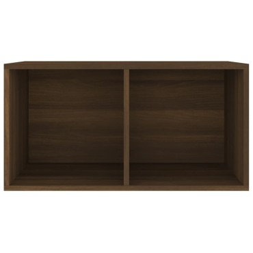 vidaXL Έπιπλο Δίσκων Βινυλίου Καφέ Δρυς 71x34x36cm Επεξεργ. Ξύλο 1 τεμ.