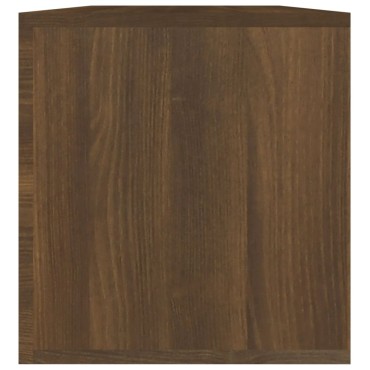 vidaXL Έπιπλο Δίσκων Βινυλίου Καφέ Δρυς 71x34x36cm Επεξεργ. Ξύλο 1 τεμ.