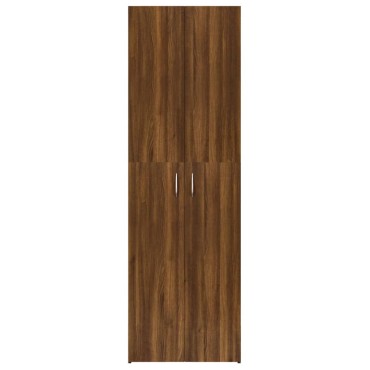 vidaXL Ντουλάπα Γραφείου Καφέ Δρυς 60x32x190cm Επεξεργασμένο Ξύλο 1 τεμ.