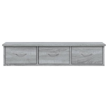 vidaXL Ντουλάπι Τοίχου Γκρι Sonoma 88x26x18,5cm Επεξεργασμένο Ξύλο 1 τεμ.