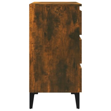 vidaXL Συρταριέρα Καπνιστή Δρυς 60x35x69cm Επεξεργασμένο Ξύλο 1 τεμ.