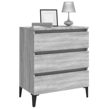 vidaXL Συρταριέρα Γκρι Sonoma 60x35x69cm από Επεξεργασμένο Ξύλο 1 τεμ.