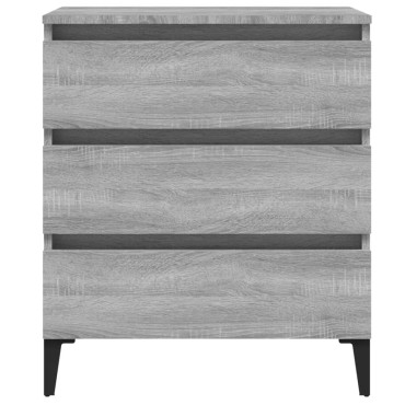 vidaXL Συρταριέρα Γκρι Sonoma 60x35x69cm από Επεξεργασμένο Ξύλο 1 τεμ.