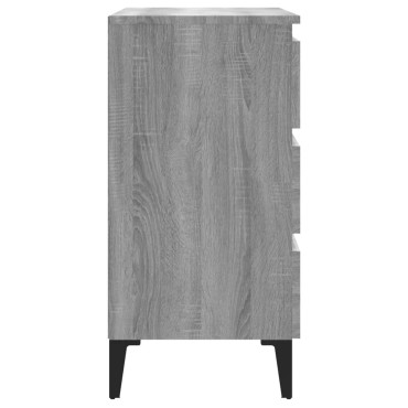 vidaXL Συρταριέρα Γκρι Sonoma 60x35x69cm από Επεξεργασμένο Ξύλο 1 τεμ.