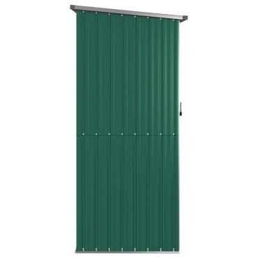 vidaXL Αποθήκη Κήπου Πράσινη 118,5x97x209,5 εκ. Γαλβανισμένο Ατσάλι