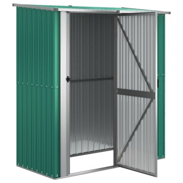 vidaXL Αποθήκη Κήπου Πράσινη 180,5x97x209,5 εκ. από Γαλβαν. Ατσάλι