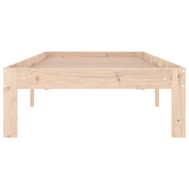 vidaXL Πλαίσιο Κρεβατιού 75 x 190 εκ. από Μασίφ Ξύλο Small Single