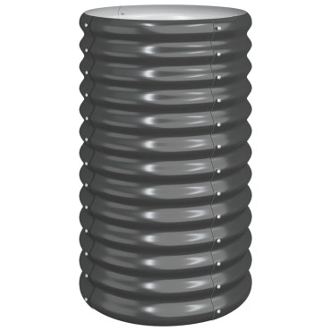 vidaXL Ζαρντινιέρα Ανθρακί 40x40x68 εκ Ατσάλι με Ηλεκτρ. Βαφή Πούδρας