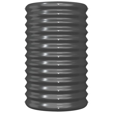 vidaXL Ζαρντινιέρα Ανθρακί 40x40x68 εκ Ατσάλι με Ηλεκτρ. Βαφή Πούδρας