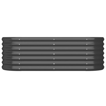 vidaXL Ζαρντινιέρα Υπερυψ. Ανθρακί 114x40x36 εκ. Ατσάλι Ηλεκτρ. Βαφή
