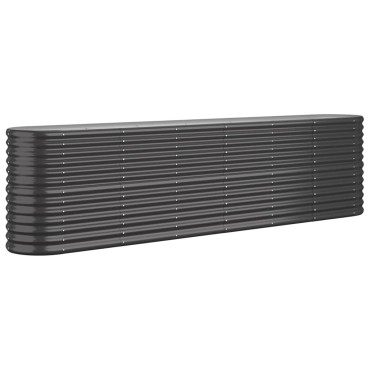 vidaXL Ζαρντινιέρα Ανθρακί 260x40x68 εκ Ατσάλι με Ηλεκτρ. Βαφή Πούδρας