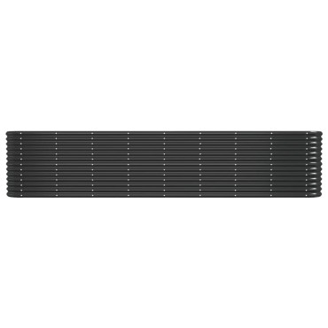 vidaXL Ζαρντινιέρα Ανθρακί 332x40x68 εκ Ατσάλι με Ηλεκτρ. Βαφή Πούδρας