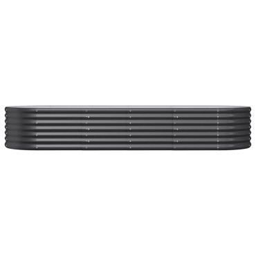 vidaXL Ζαρντινιέρα Ανθρακί 224x80x36 εκ Ατσάλι με Ηλεκτρ. Βαφή Πούδρας