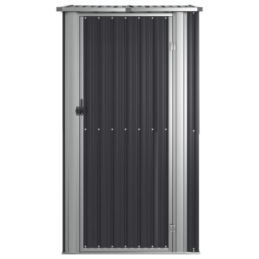 vidaXL Αποθήκη Κήπου Ανθρακί 118,5x97x209,5 εκ. Γαλβανισμένο Ατσάλι