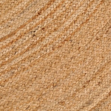 vidaXL Χαλί Πλεκτό Στρογγυλό από Γιούτα 210x210cm