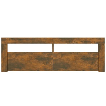 vidaXL Έπιπλο Τηλεόρασης με LED Καπνιστή Δρυς 120x35x40cm