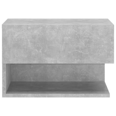 vidaXL Κομοδίνο Επιτοίχιο Γκρι Σκυροδέματος 46x29,5x30cm 1 τεμ.