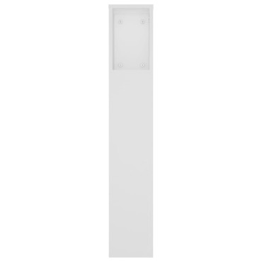 vidaXL Κεφαλάρι Με Αποθηκευτικό Χώρο Λευκό 180x18,5x104,5cm 1 τεμ.