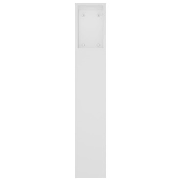 vidaXL Κεφαλάρι Με Αποθηκευτικό Χώρο Λευκό 180x18,5x104,5cm 1 τεμ.