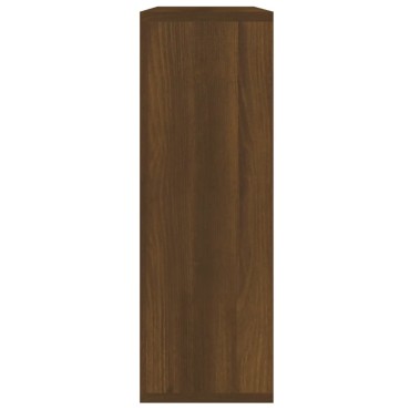 vidaXL Ραφιέρα Τοίχου Καφέ Δρυς 104x20x58,5cm από Επεξεργασμένο Ξύλο 1 τεμ.