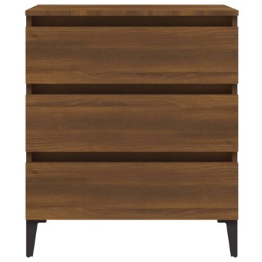 vidaXL Συρταριέρα Καφέ Δρυς 60x35x69cm από Επεξεργασμένο Ξύλο 1 τεμ.