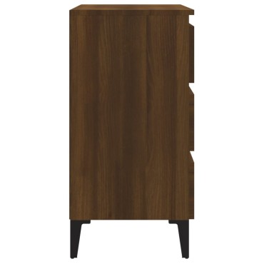 vidaXL Συρταριέρα Καφέ Δρυς 60x35x69cm από Επεξεργασμένο Ξύλο 1 τεμ.