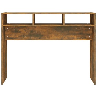 vidaXL Τραπέζι Κονσόλα Καπνιστή Δρυς 105x30x80cm Επεξεργασμένο Ξύλο 1 τεμ.