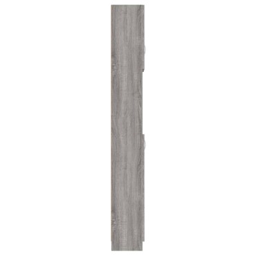 vidaXL Ντουλάπι Μπάνιου Γκρι Sonoma 32x25,5x190cm Επεξεργασμένο Ξύλο