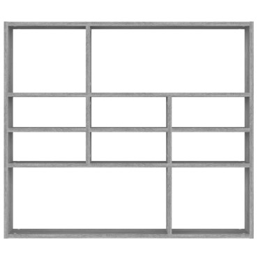 vidaXL Ραφιέρα Τοίχου Γκρι Sonoma 90x16x78cm από Επεξεργασμένο Ξύλο 1 τεμ.