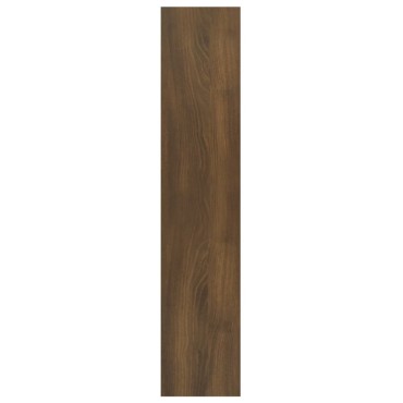 vidaXL Ραφιέρα Τοίχου Καφέ Δρυς 90x16x78cm από Επεξ. Ξύλο 1 τεμ.