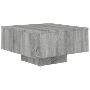 vidaXL Τραπεζάκι Σαλονιού Γκρι Sonoma 60x60x31,5cm από Επεξεργ. Ξύλο 1 τεμ.